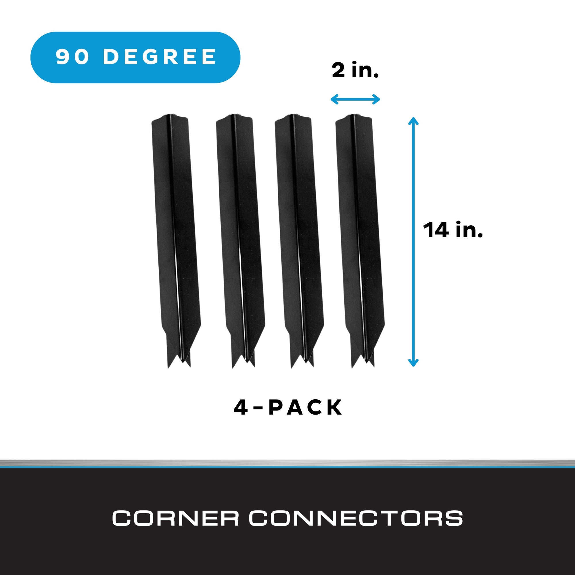 Black Steel Metal Landscape Edging - Extra Connectors