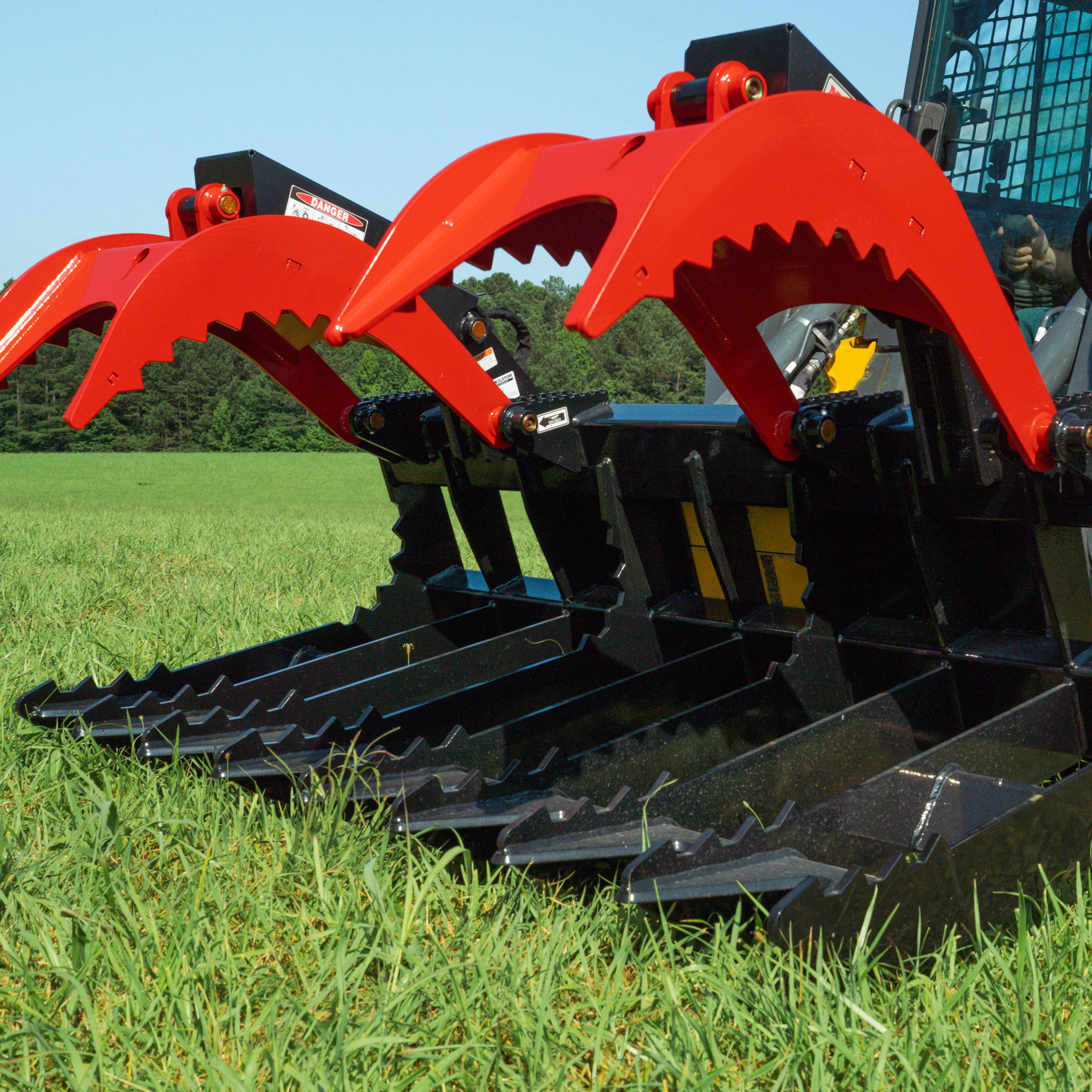 72 Inch Wide X 42 Inch Deep X 29 Inch Tall Maxilator Ultimate Duty Debris Grapple Universal Skid Steer - MBD-SS