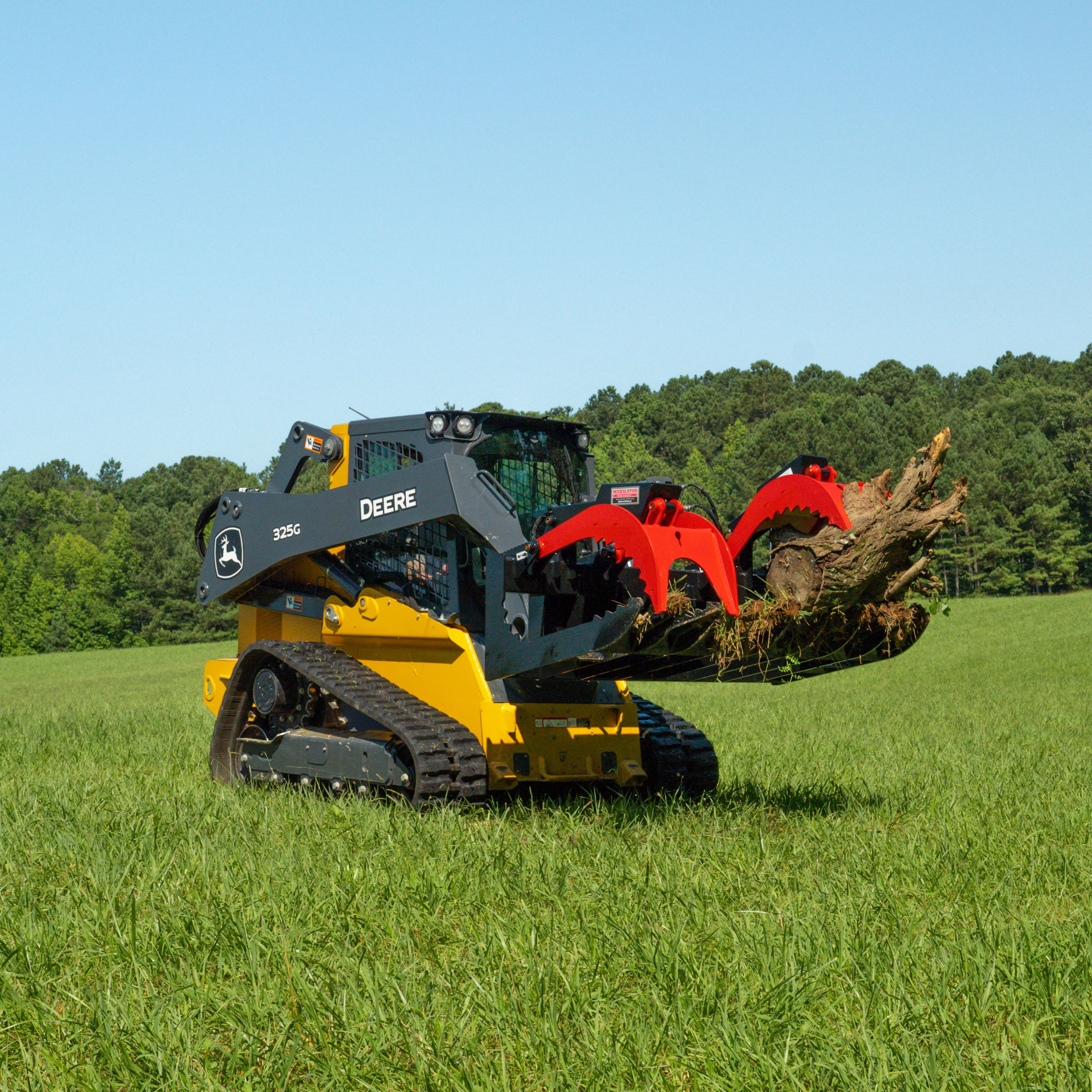 72 Inch Wide X 42 Inch Deep X 29 Inch Tall Maxilator Ultimate Duty Debris Grapple Universal Skid Steer - MBD-SS