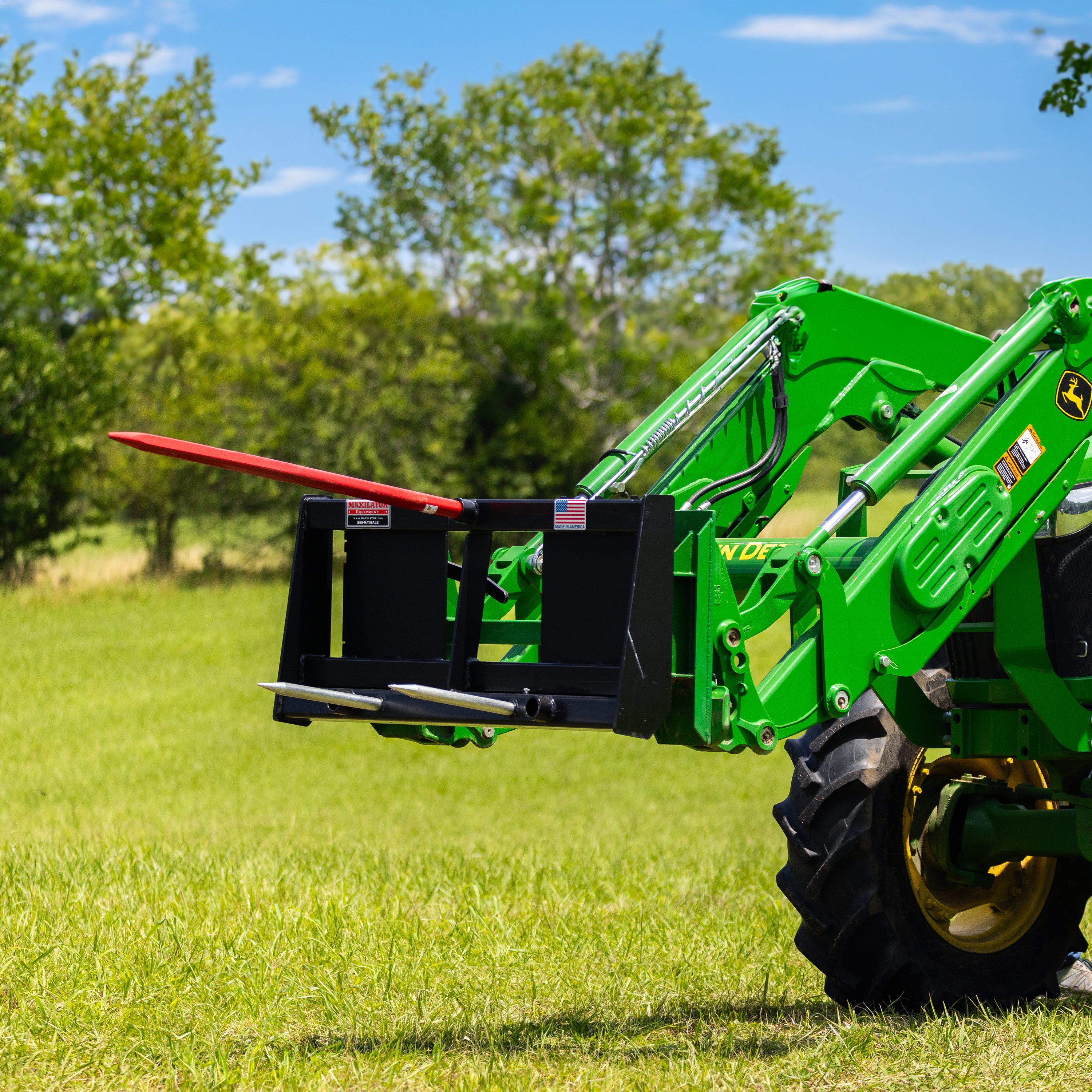 Maxilator Single Bale Combo Spear Fork Kit with 49" Hay Spear