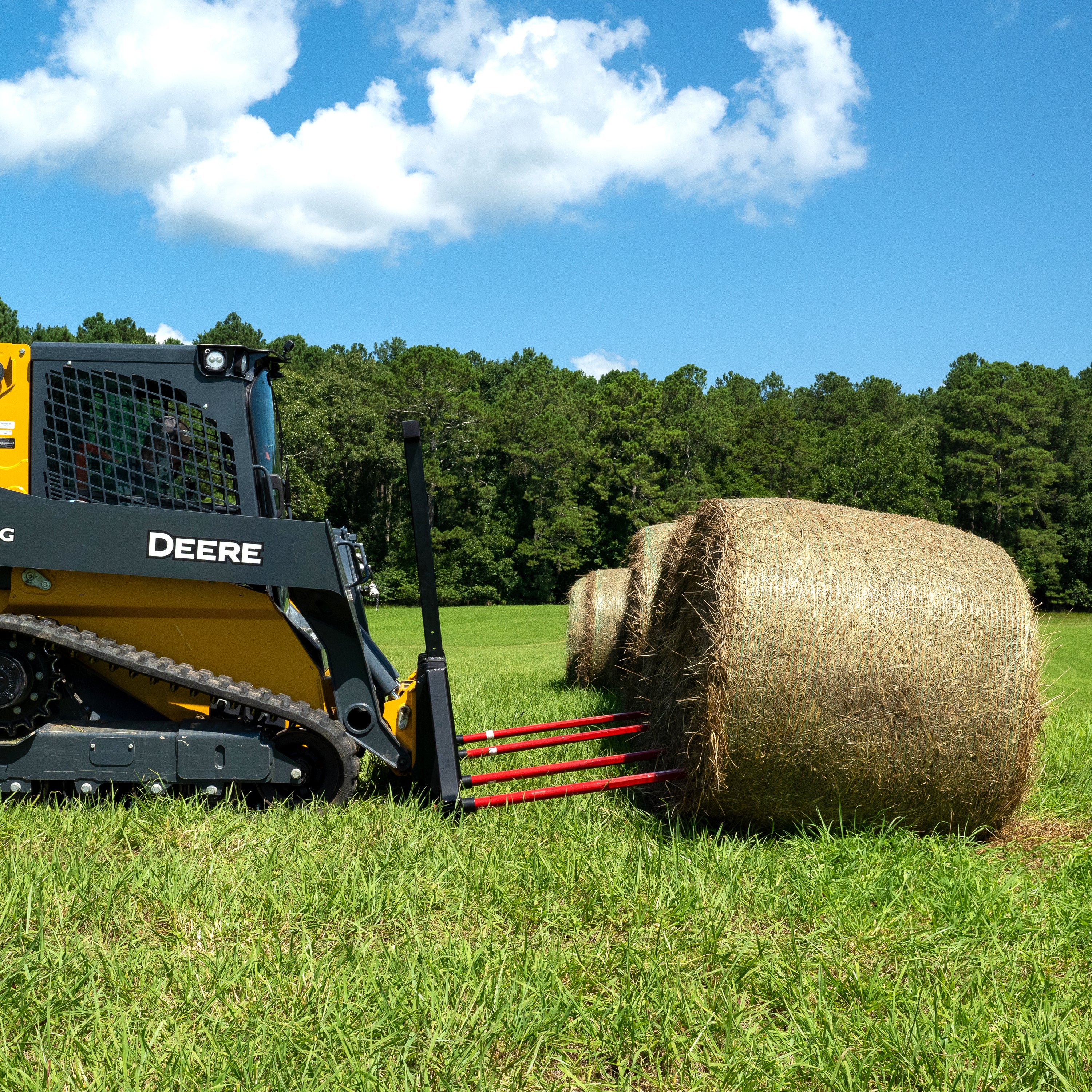 Double Bale Skid Steer Kit with (4) 39 Inch Hay Spears