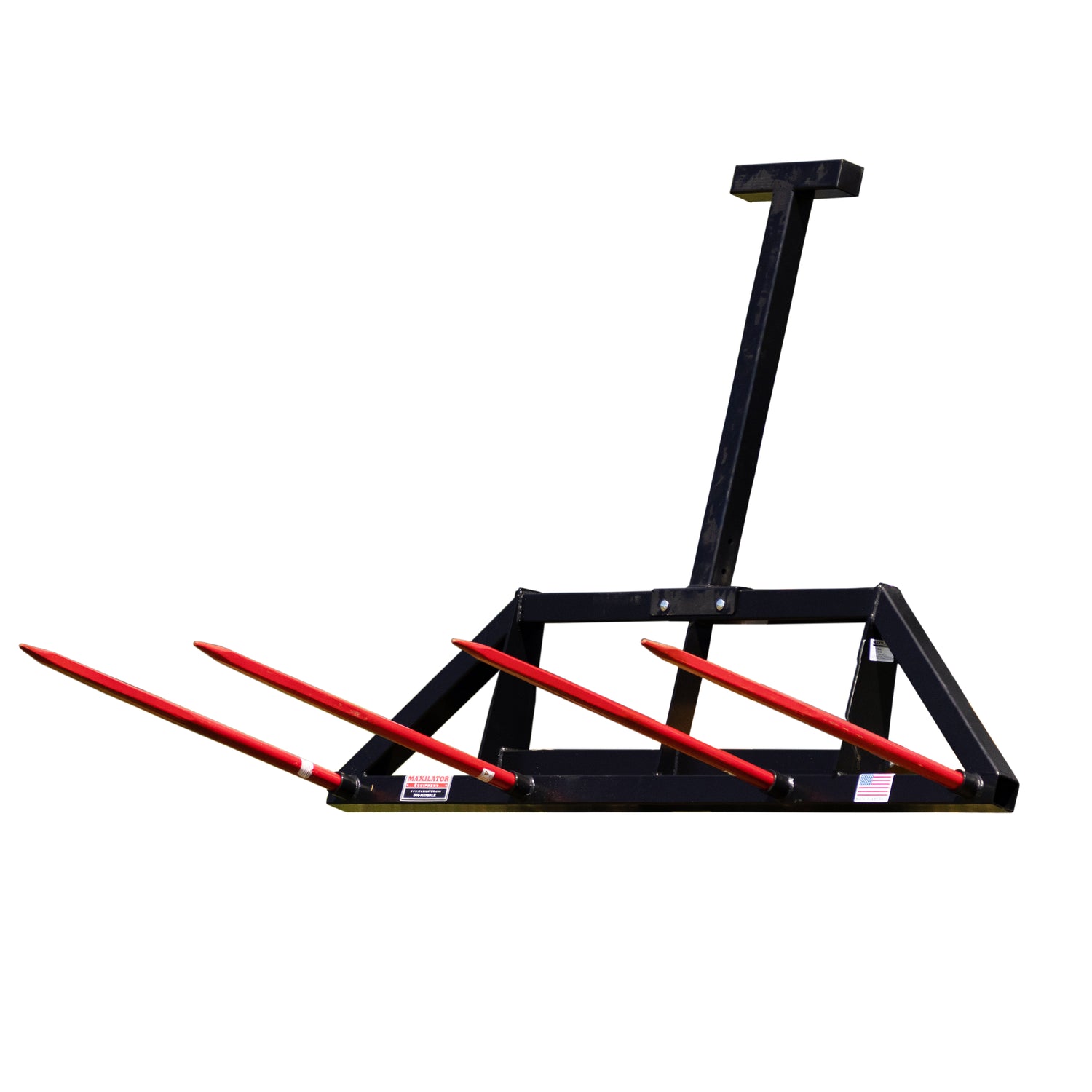 Double Bale Skid Steer Kit with (4) 49 Inch Hay Spears