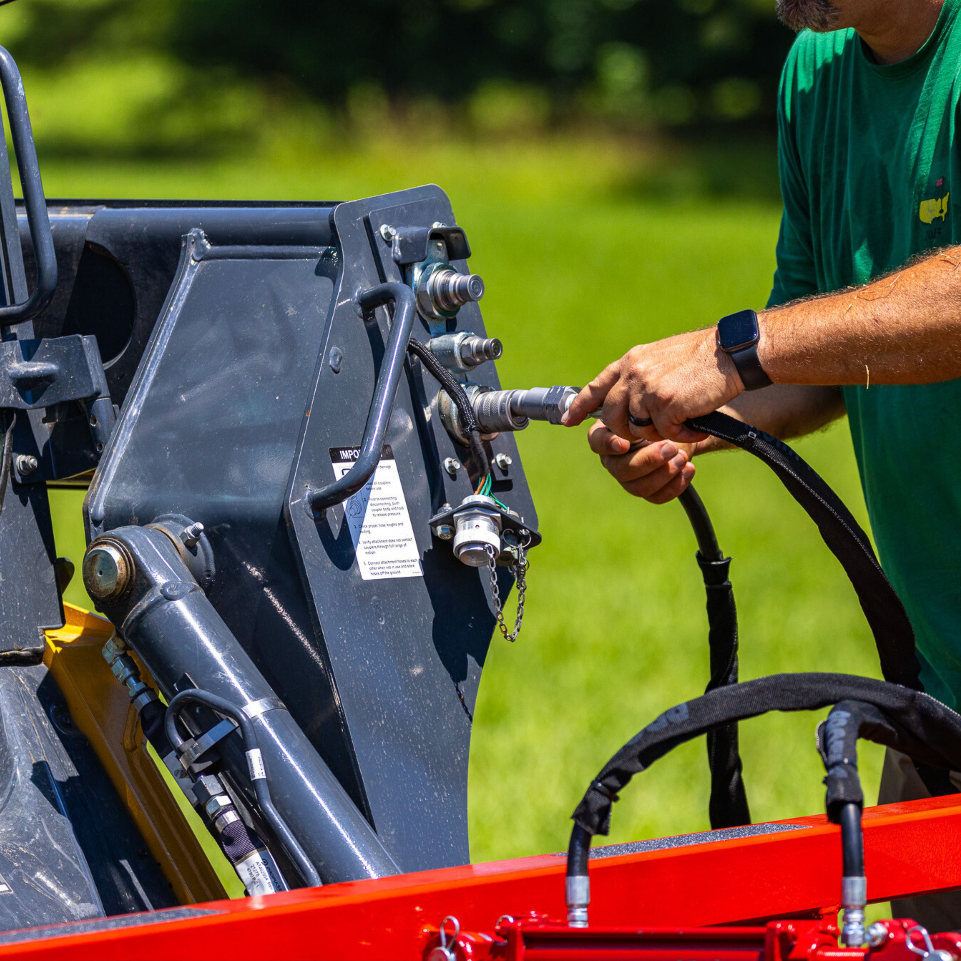 10 Bale Accumagrapple with Universal Skid Steer Mounting - MXE-SS