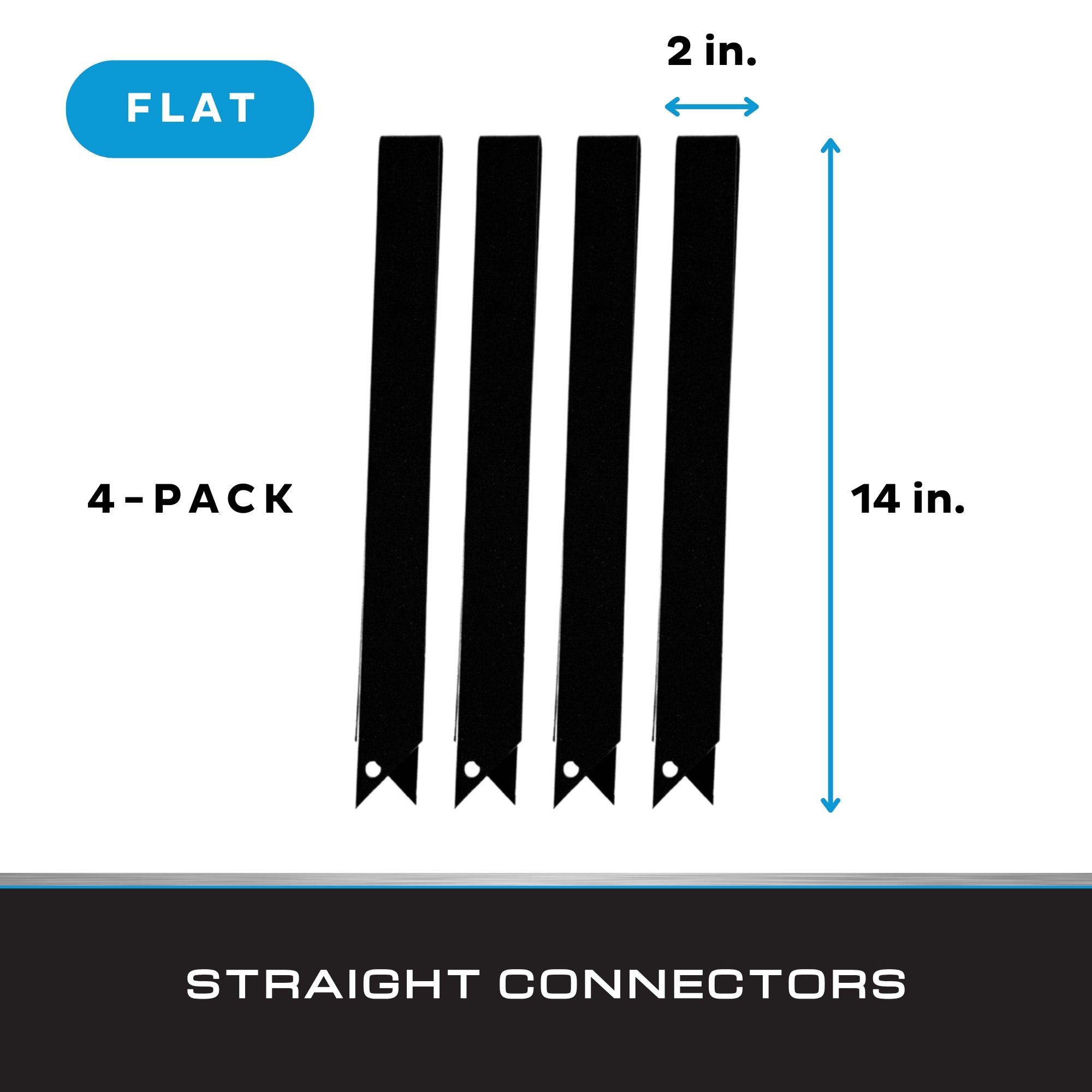 Black Steel Metal Landscape Edging - Extra Connectors