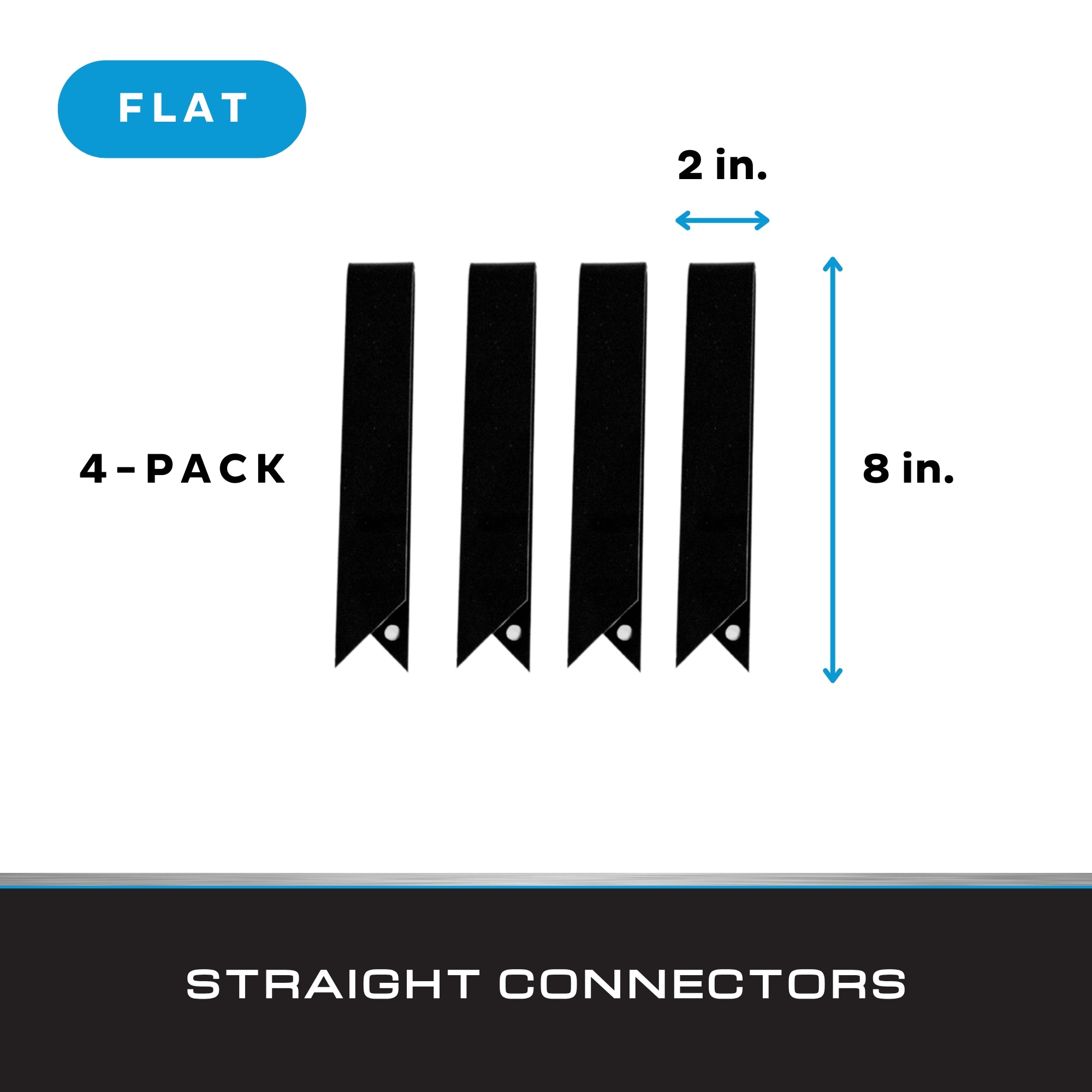 Black Steel Metal Landscape Edging - Extra Connectors