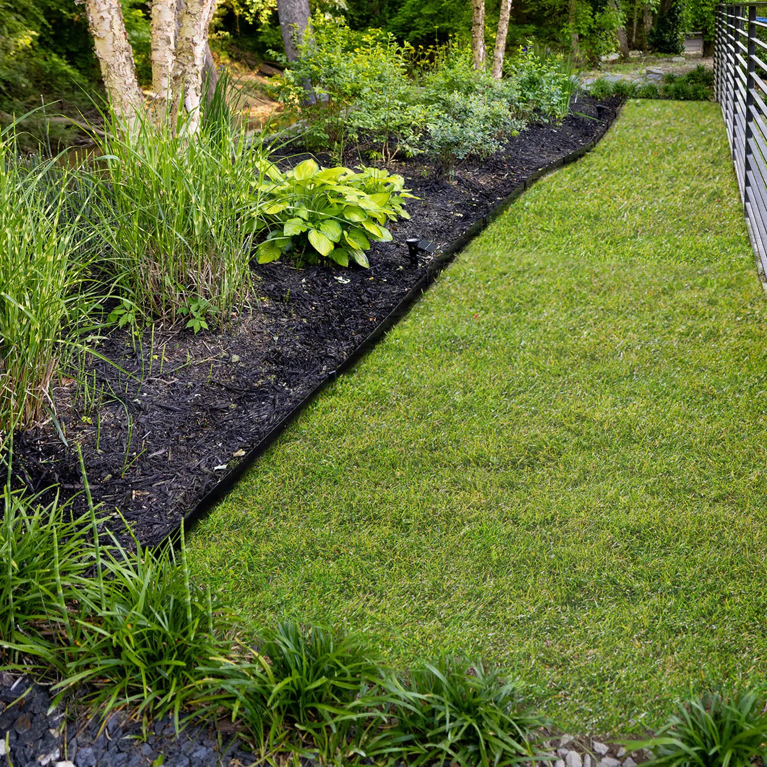 Black Steel Metal Landscape Edging - 16 or 24 Total Linear Feet Kits