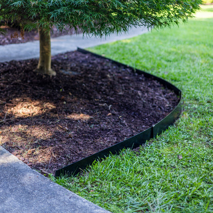 Black Steel Metal Landscape Edging - 16 or 24 Total Linear Feet Kits