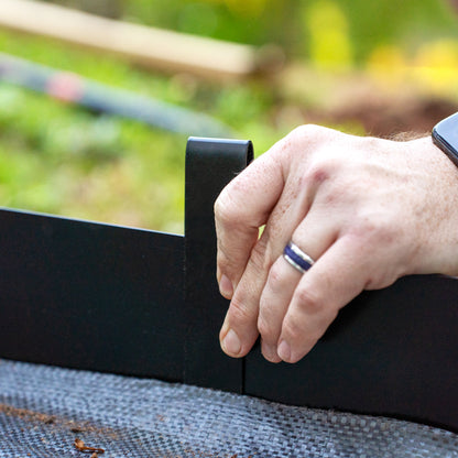 Black Steel Metal Landscape Edging - Extra Connectors