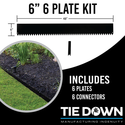 Black Steel Metal Landscape Edging - 16 or 24 Total Linear Feet Kits
