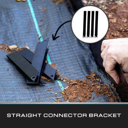 Black Steel Metal Landscape Edging - Extra Connectors