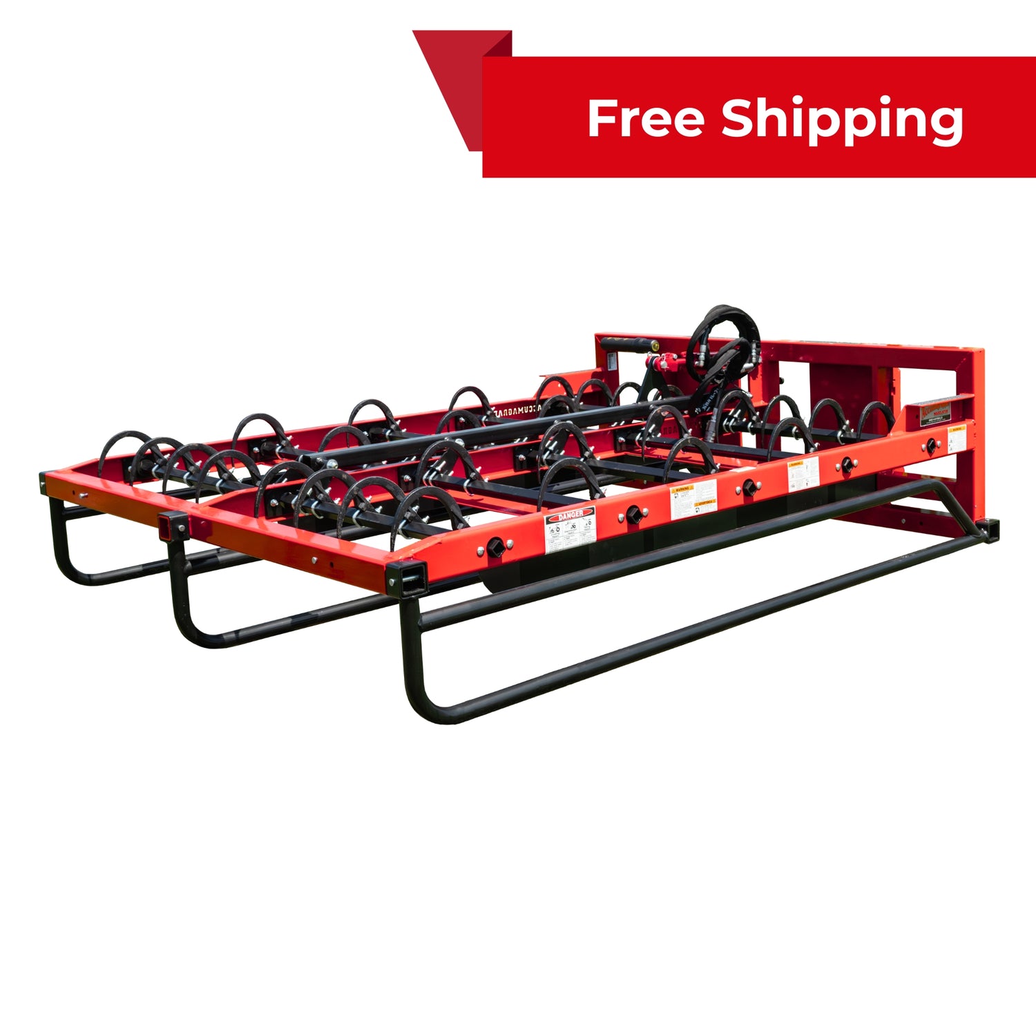 10 Bale Accumagrapple with Universal Skid Steer Mounting - MXE-SS