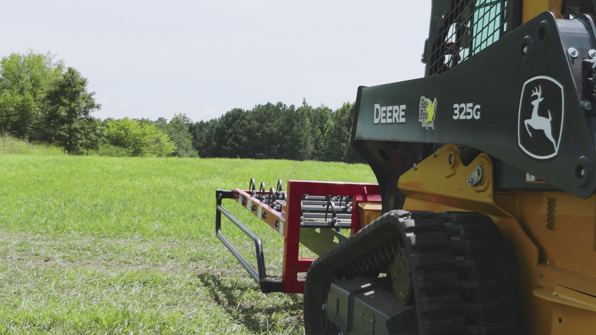 10 Bale Accumulator Grapple with Skid Steer Mount | Accumagrapple MXE ...