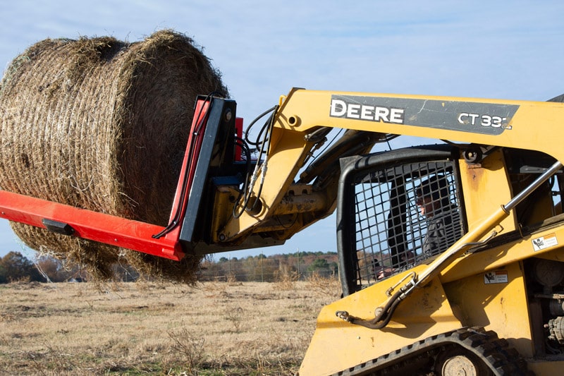 Maxilator Bale Cracker is hay handling equipment to keep the farmer or operator safe inside the cab